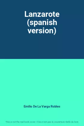 Couverture du produit · Lanzarote (spanish version)