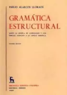 Couverture du produit · Gramatica estructural: 003 (VARIOS GREDOS)