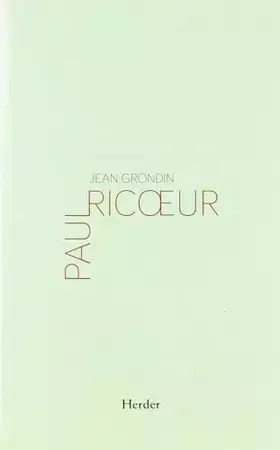 Couverture du produit · Paul Ricœur (fuera de colección)