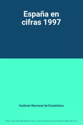 Couverture du produit · España en cifras 1997