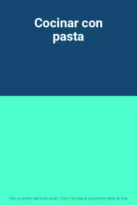 Couverture du produit · Cocinar con pasta