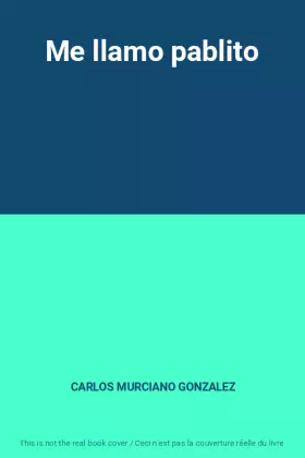 Couverture du produit · Me llamo pablito