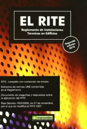 Couverture du produit · El RITE: Reglamento de Instalaciones Térmicas en Edificios