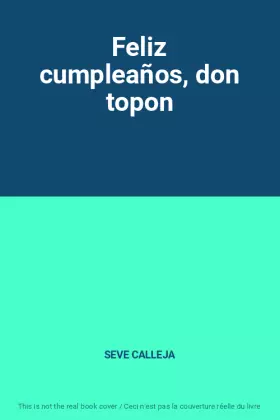 Couverture du produit · Feliz cumpleaños, don topon