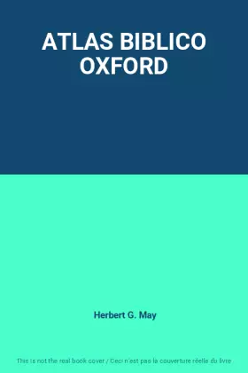 Couverture du produit · ATLAS BIBLICO OXFORD