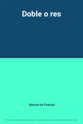 Couverture du produit · Doble o res