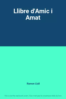 Couverture du produit · Llibre d'Amic i Amat