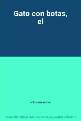 Couverture du produit · Gato con botas, el