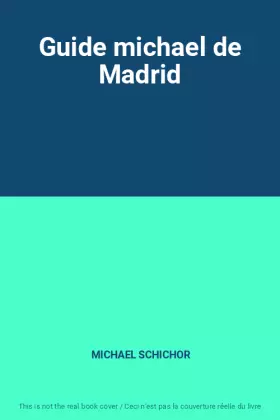Couverture du produit · Guide michael de Madrid