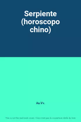 Couverture du produit · Serpiente (horoscopo chino)