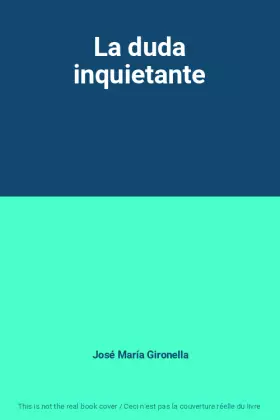 Couverture du produit · La duda inquietante