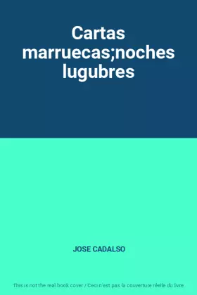 Couverture du produit · Cartas marruecas;noches lugubres