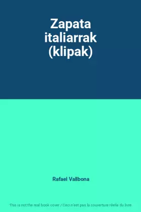 Couverture du produit · Zapata italiarrak (klipak)