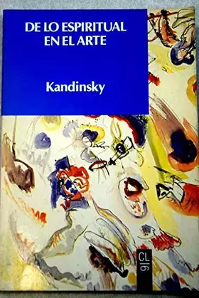 Couverture du produit · De lo espiritual en el arte
