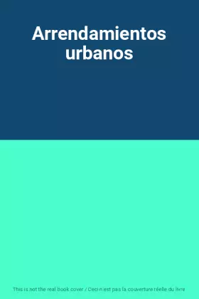 Couverture du produit · Arrendamientos urbanos