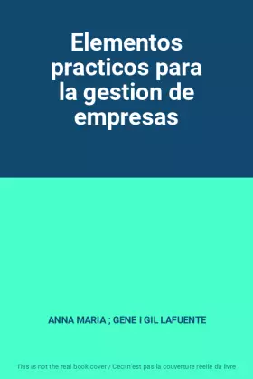 Couverture du produit · Elementos practicos para la gestion de empresas