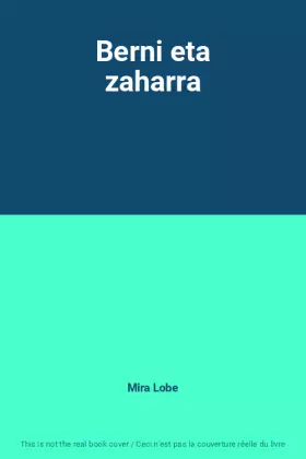 Couverture du produit · Berni eta zaharra