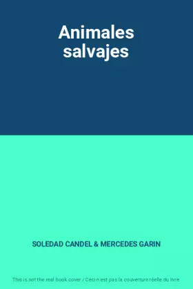 Couverture du produit · Animales salvajes