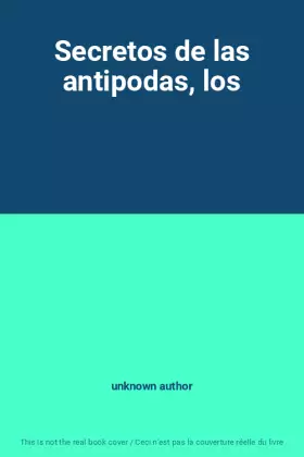 Couverture du produit · Secretos de las antipodas, los
