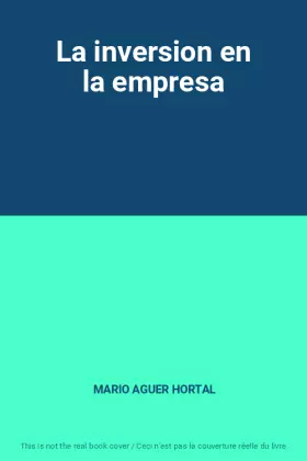 Couverture du produit · La inversion en la empresa