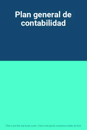 Couverture du produit · Plan general de contabilidad