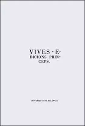 Couverture du produit · Vives. Edicions princeps