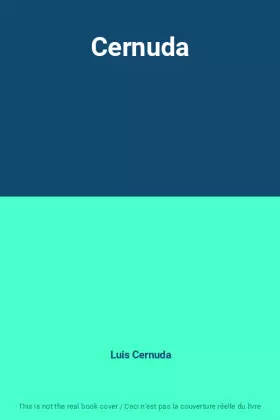 Couverture du produit · Cernuda