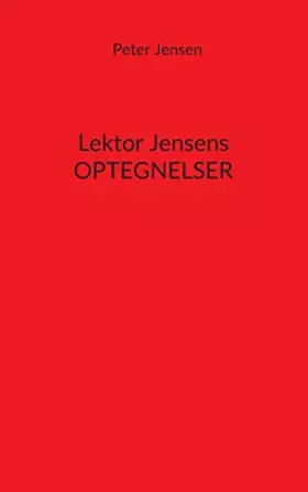 Couverture du produit · Lektor Jensens optegnelser (Danish Edition)
