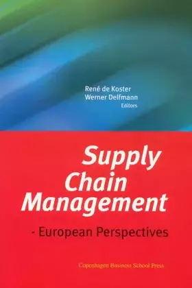 Couverture du produit · Supply Chain Management: European Perspectives