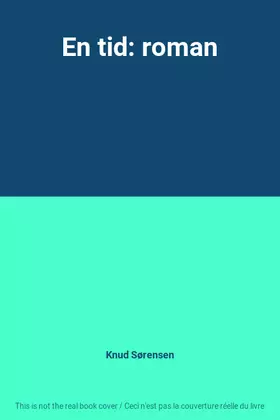 Couverture du produit · En tid: roman