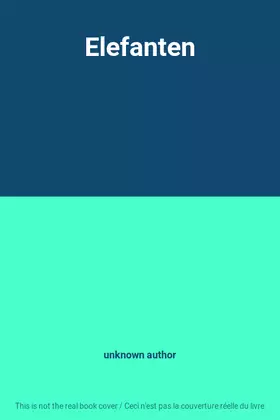 Couverture du produit · Elefanten