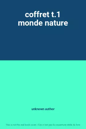 Couverture du produit · coffret t.1 monde nature