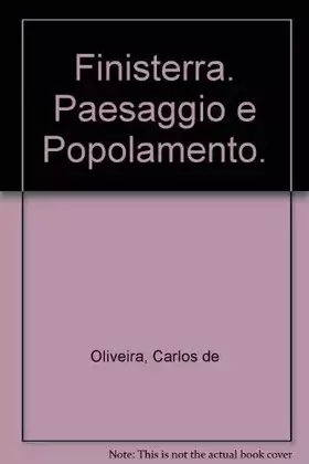 Couverture du produit · Finisterra. Paesaggio e Popolamento.