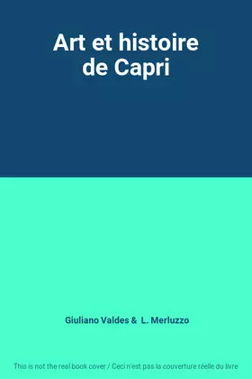 Couverture du produit · Art et histoire de Capri