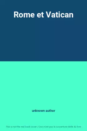 Couverture du produit · Rome et Vatican