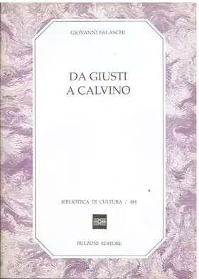 Couverture du produit · Da Giusti a Calvino