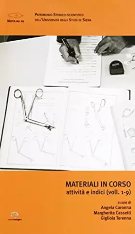 Couverture du produit · Materiali in corso. Attività e indici