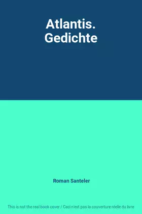 Couverture du produit · Atlantis. Gedichte