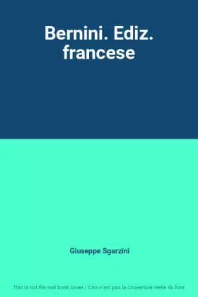 Couverture du produit · Bernini. Ediz. francese