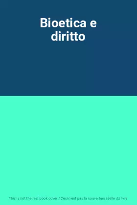 Couverture du produit · Bioetica e diritto