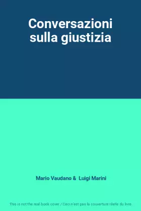 Couverture du produit · Conversazioni sulla giustizia