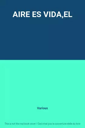 Couverture du produit · AIRE ES VIDA,EL