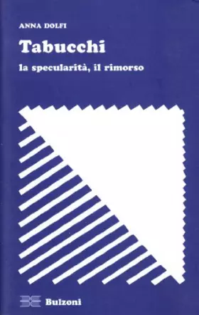 Couverture du produit · Tabucchi: La specularità, il rimorso