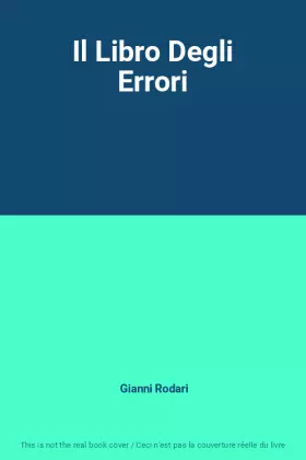 Couverture du produit · Il Libro Degli Errori