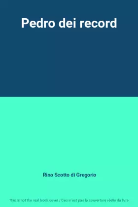 Couverture du produit · Pedro dei record