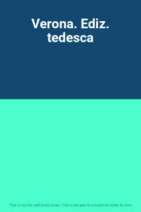 Couverture du produit · Verona. Ediz. tedesca