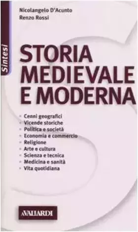 Couverture du produit · Storia medievale e moderna