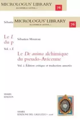Couverture du produit · Le De anima alchimique du pseudo-Avicenne