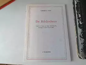 Couverture du produit · De bibliotheca