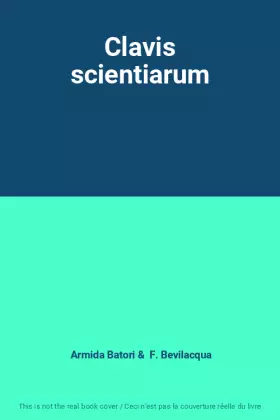 Couverture du produit · Clavis scientiarum